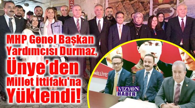 MHP Genel Başkan Yardımcısı Durmaz, Ünye’den Millet İttifakı'na Yüklendi!